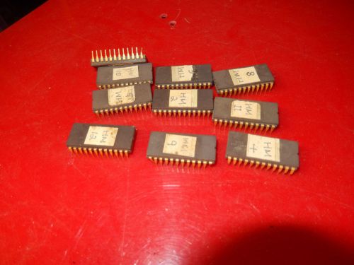 10 psc   EPROM  MSM2716AS  VINTAGE  IC CHIP EPROM GOLD LEGS  CF4-8