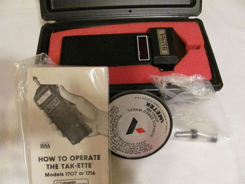 AMETEK Tak-ette 1707 Digital Tachometer