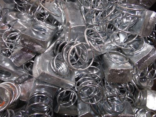 Unistrut Spring nut and flat washer 1/2&#034; (25pcs/ea) Zinc