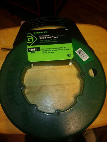 Greenlee Nonconductive Nylon Fish Tape 50&#039; x 3/16&#034; NEW