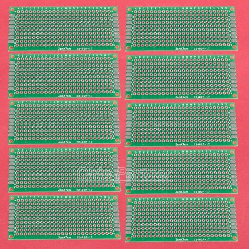 10pcs  3x7cm 1.6mm DIY Prototype Paper PCB Universal Double Side Board PCB Board