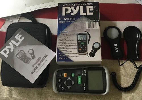 Pyle PLMT68 Lux Light Meter 400,000 Lux Range With Case In Original Box