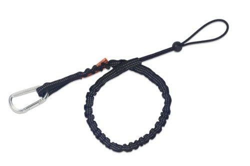 Ergodyne Squids 3100EXT Tool Lanyard - Single Carabiner Extended Black