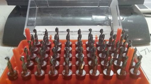 46 pcs. #3.10mm, .1220 dia.  Carbide Drill Bits, Dremel / Jewelry / Tools, USED