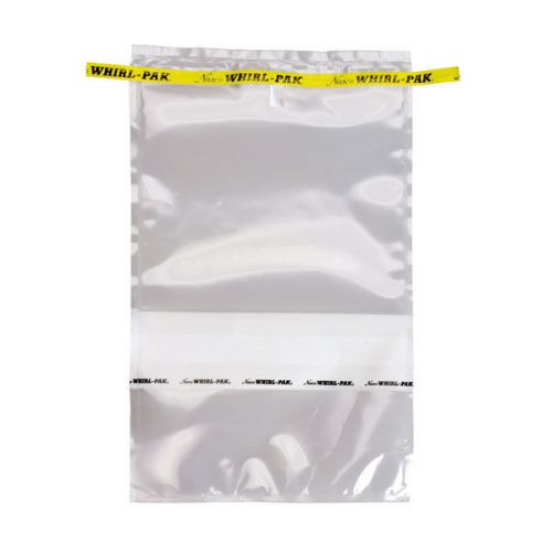 Nasco Whirl-Pak B01195WA Write-On Sample Bag, 55oz, .102mm Thick (Box of 500)