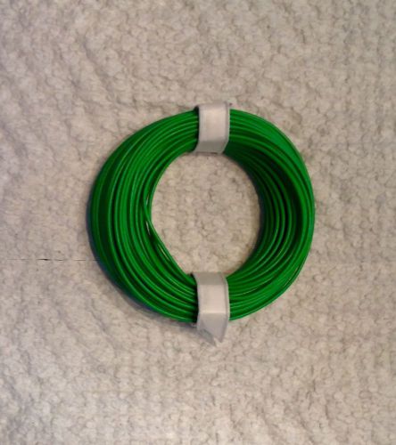 30 feet / 9.144 m 14.5 AWG Green Hi-Flex Model Railroad Hook Up / Layout Wire