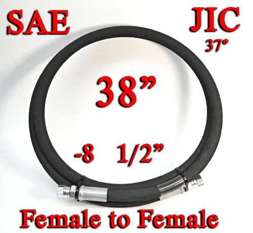 1-EZ-Flex 38&#034; Parker 1/2&#034; -8 Female JIC Straight 37-deg Hydraulic Hose 3000 PSI