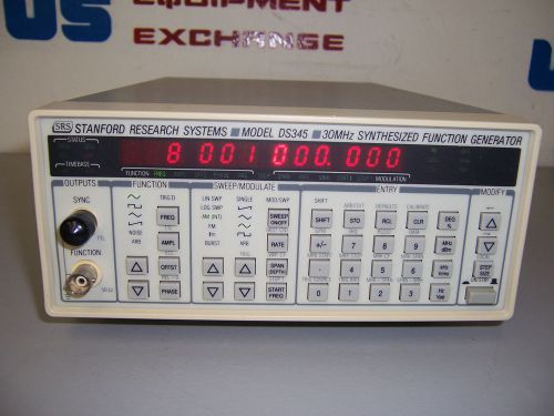 9255 SRS STANFORD RESEARCH SYSTEMS DS345 30 MHZ SYNTHESIZED FUNCTION GENERATOR O