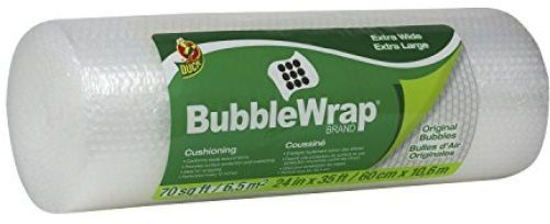 Duck Brand Bubble Wrap Original Cushioning, 24 Inches Wide X 35 Feet Long, Roll