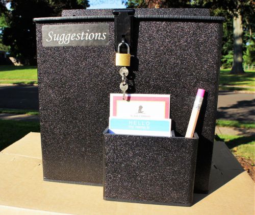 SELL OUT SALE ! ACRYLIC SUGGESTION BOX, BALLOT BOX, New W/ Lock