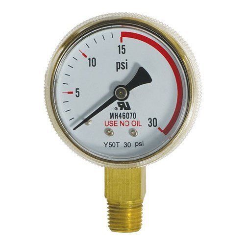 Eagle d1088 d1080 gauge, low pressure 0, 30 psi, white for sale