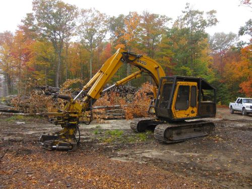 1986 John Deere 493D tracked feller buncher tree shear 490