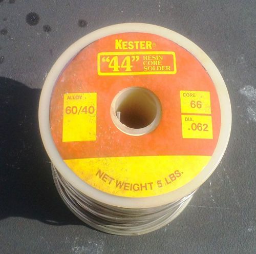 KESTER RESIN 60 tin / 40 lead Solder 3 LB 13 OZ .062 / 1/16 INCH DIAMETER