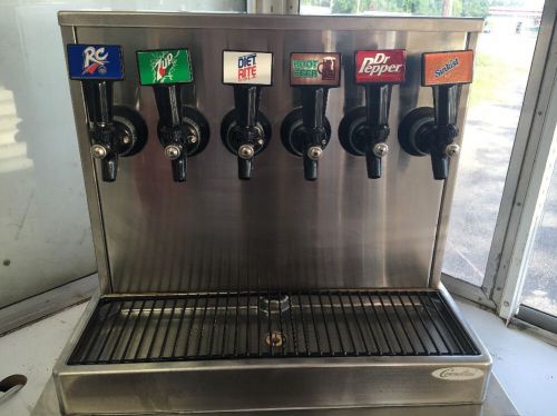 CORNELIUS FOUNTAIN SODA POP DISPENSER &amp; ICE BIN 6 FLAVORS