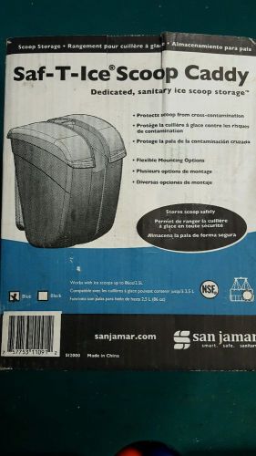 San Jamar SI2000 Blue Saf-T-Ice Scoop Caddy NIB