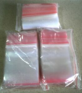 2 Mil Plastic Poly Clear Zip lock Top Storage Bags