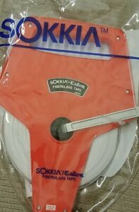 Sokkia/Eslon 100&#039; Open-Reel Fiberglass Measuring Tape 1/2&#034; Wide 845144 One Side