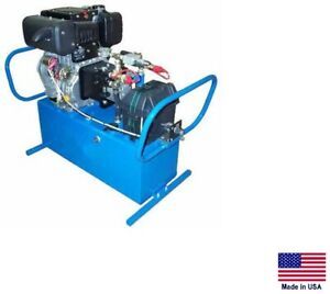 HYDRAULIC POWER UNIT Industrial - 10 Hp Kubota Diesel - 16 GPM - 3000 PSI  2 Stg