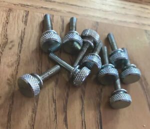 3 PCs. Flat Head Knurled Thumb Screws W/ Flare Stainless Steel M4-0.7X15 MM New