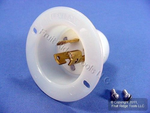 New leviton twist turn locking flanged inlet plug l7-15p 15a 277v 4786-c bagged for sale