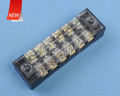 NEW 600V 15A Wire Terminal Connector Six Position &amp; cover