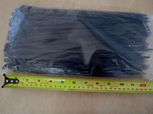 ZIP TIE WRAPS 250 PCS 3/16&#034; x 12&#034; LONG BLACK # 5X300