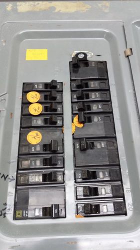 Square D Load Center 17 Breakers QOC-20MW  # 2524