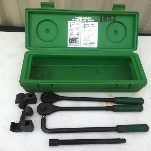 Greenlee 796 Ratchet Cable Bender Complete Kit+Extra Ratchet