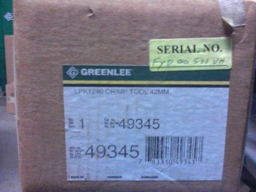 GREENLEE HYDRAULIC CRIMPER 12 TON