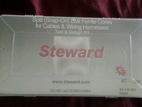 Steward split emi ferrite cores for cables &amp; wiring harnesses k-403 test design