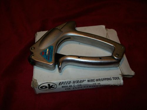 Vintage OK Ind. Speed Wrap Gun, Model G-100, Original Box.  FREE SHIPPING!