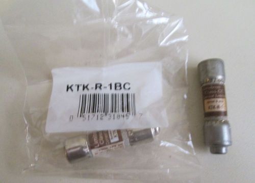 BUSSMANN LIMITRON CLASS CC KTK-R-1 CURRENT LIMITING FUSES - LOT OF 2