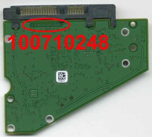 Pcb board for seagate st3000dm003 1f216n-568 cc54 100710248 rev c +fw for sale