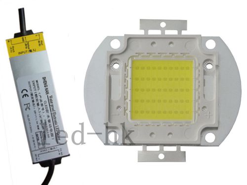 1pc 50w warm white led 4000lm lamp + 50watt waterproof driver 85-265v for sale