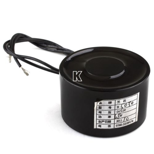 Electric lifting magnet holding electromagnet solenoid dc12v od50mm 88lb 40kg for sale