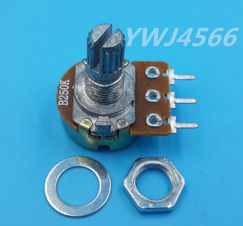 100Pcs B250K 250K Ohm Linear Taper MINI Potentiometer Pot 15mm 3Pin