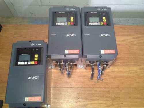 GE AF 300B DRIVE 6VAF343001B A2 1HP OUTPUT 460V 2.5AMPS 3 PH LOT OF 3