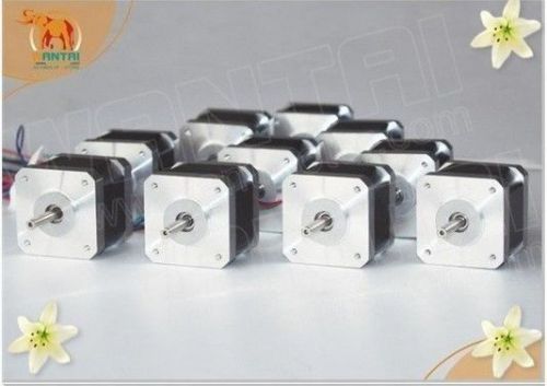 Free Ship 10PCS CNC Nema17, 12VD, 2800g.cm Wantai Stepper Motor 3D Repra Printer