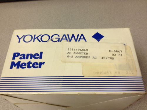 Yokogawa 251440lsls 0-5a scale ammeter 40/70hz *new in box!* for sale