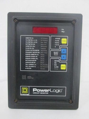 SQUARE D 3020 CM-2350 IOM-4411-20 POWER LOGIC CIRCUIT MONITOR PANEL D293172