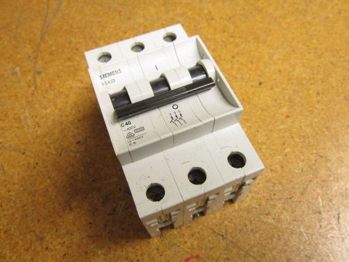 Siemens 5SX23 C40 Circuit Breaker 3 Pole 400V