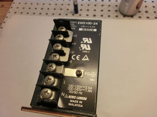 Nemic lambda ews100-24 power supply 24v 4.2a for sale