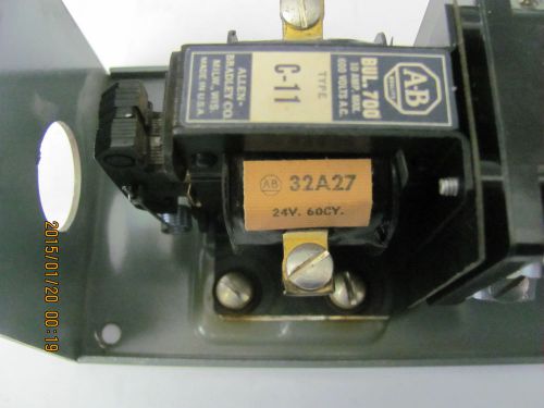 New Allen Bradley Control Relay 2 Pole Type C NEMA 1 24 Volt Coil