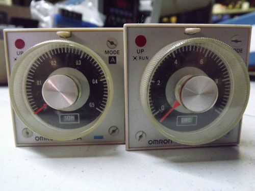 Lot of 2 OMRON H3BA TIMER RELAY 120VAC 11 PIN H3BA-N W/BASE (1) P2CF-11 0.5 SEC