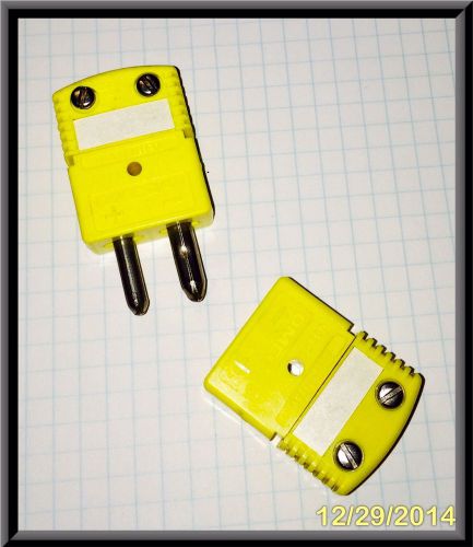 Package of 20 Omega, Type-K, Female, Universal Thermocouple Connectors