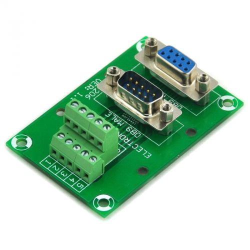 D-SUB DB9 Male / Female Header Breakout Board, Terminal Block, Connector.