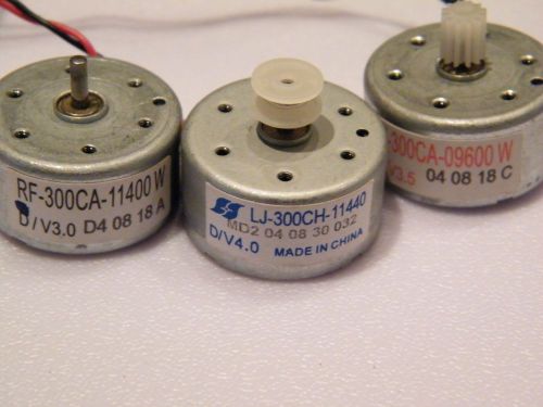 LOT OF 3  DC Mini-Motors