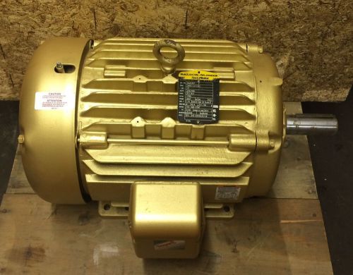 New baldor 15 hp, 1765 rpm ac motor cat no. em2333t ~ 230/460v ~ 254t frame for sale