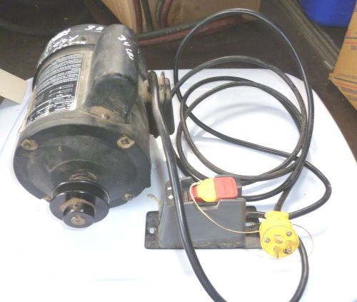 3/4 hp motor from 14&#034; ridgid wood bandsaw with pulley &amp; switch-sweet motor! for sale