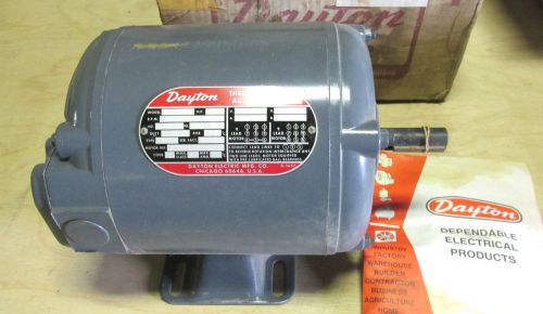 Nib .. dayton ac motor cat# 2n101h  .. 3ph, 1/4hp, 1725/1425rpm .. vy-208 for sale